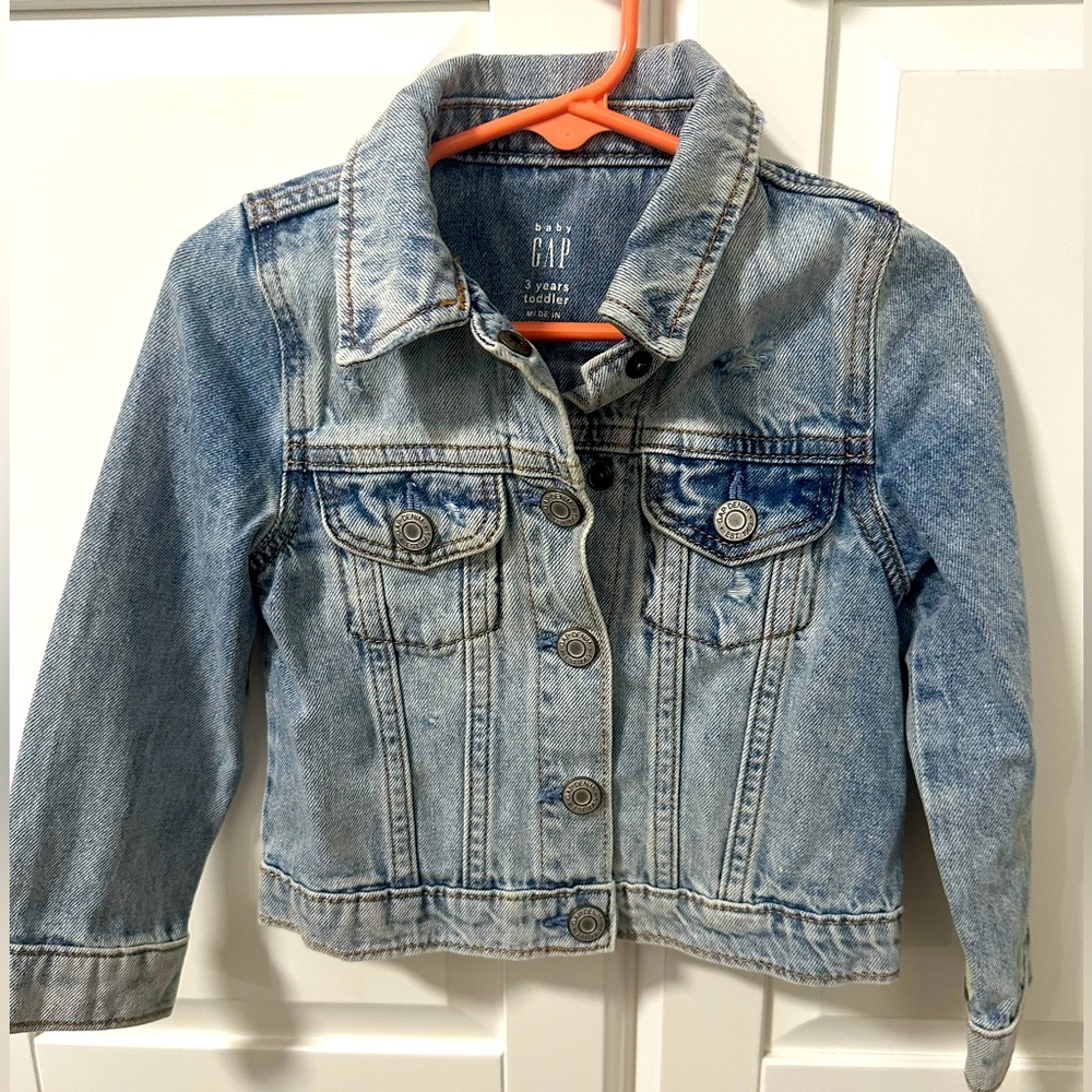Baby gap- toddler 3T distressed jacket. Good as new